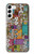 S3879 Griffonnage de musique rétro Etui Coque Housse pour Samsung Galaxy S23 Plus