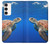 S3898 Tortue de mer Etui Coque Housse pour Samsung Galaxy S23 Plus