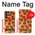 S0236 Pizza Etui Coque Housse pour Samsung Galaxy S23 Ultra