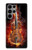 S0864 Violon feu Etui Coque Housse pour Samsung Galaxy S23 Ultra
