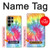 S1697 Tie Dye coloré imprimé graphique Etui Coque Housse pour Samsung Galaxy S23 Ultra
