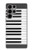 S2082 Un Octave Piano Etui Coque Housse pour Samsung Galaxy S23 Ultra