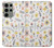 S2354 Motif pastel Fleurs Etui Coque Housse pour Samsung Galaxy S23 Ultra