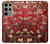 S2414 Rouge Fleur amandier Van Gogh Etui Coque Housse pour Samsung Galaxy S23 Ultra
