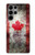 S2490 Canada Feuille d'érable Drapeau Texture Etui Coque Housse pour Samsung Galaxy S23 Ultra