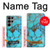 S2685 Aqua Turquoise imprimé graphique Gemme Etui Coque Housse pour Samsung Galaxy S23 Ultra