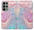 S3050 Pastel Fleurs millésimé Etui Coque Housse pour Samsung Galaxy S23 Ultra