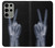 S3101 X-ray doigts Signe de paix Etui Coque Housse pour Samsung Galaxy S23 Ultra