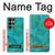 S3147 Aqua Marbre Pierre Etui Coque Housse pour Samsung Galaxy S23 Ultra