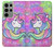 S3264 Pastel Licorne Etui Coque Housse pour Samsung Galaxy S23 Ultra
