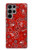 S3354 Rouge classique Bandana Etui Coque Housse pour Samsung Galaxy S23 Ultra