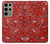 S3354 Rouge classique Bandana Etui Coque Housse pour Samsung Galaxy S23 Ultra