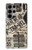 S3441 Voyage millésimé Etui Coque Housse pour Samsung Galaxy S23 Ultra