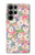 S3688 Motif d'art floral floral Etui Coque Housse pour Samsung Galaxy S23 Ultra