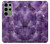 S3713 Graphique violet améthyste à quartz imprimé Etui Coque Housse pour Samsung Galaxy S23 Ultra