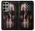 S3850 Crâne de drapeau américain Etui Coque Housse pour Samsung Galaxy S23 Ultra