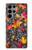 S3889 feuille d'érable Etui Coque Housse pour Samsung Galaxy S23 Ultra