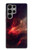 S3897 Espace nébuleuse rouge Etui Coque Housse pour Samsung Galaxy S23 Ultra