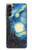 S0582 Van Gogh Starry Nights Etui Coque Housse pour Samsung Galaxy A14 5G
