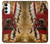 S0817 indien rouge Etui Coque Housse pour Samsung Galaxy A14 5G