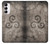 S2892 Symbole Triskele Texture de pierre Etui Coque Housse pour Samsung Galaxy A14 5G