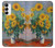 S2937 Claude Monet Bouquet de tournesols Etui Coque Housse pour Samsung Galaxy A14 5G