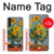 S2937 Claude Monet Bouquet de tournesols Etui Coque Housse pour Samsung Galaxy A14 5G