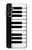 S3078 Noir et blanc Clavier de piano Etui Coque Housse pour Samsung Galaxy A14 5G