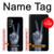 S3101 X-ray doigts Signe de paix Etui Coque Housse pour Samsung Galaxy A14 5G