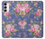 S3265 Motif Fleur millésimé Etui Coque Housse pour Samsung Galaxy A14 5G