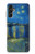 S3336 Van Gogh Nuit étoilée sur le Rhône Etui Coque Housse pour Samsung Galaxy A14 5G