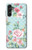 S3494 Rose à pois millésimé Etui Coque Housse pour Samsung Galaxy A14 5G