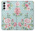 S3494 Rose à pois millésimé Etui Coque Housse pour Samsung Galaxy A14 5G