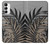 S3692 Feuilles de palmier gris noir Etui Coque Housse pour Samsung Galaxy A14 5G