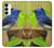 S3839 Oiseau bleu du bonheur Oiseau bleu Etui Coque Housse pour Samsung Galaxy A14 5G