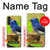 S3839 Oiseau bleu du bonheur Oiseau bleu Etui Coque Housse pour Samsung Galaxy A14 5G