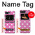 S2358 Rose à pois Etui Coque Housse pour Motorola Moto Razr 2022