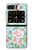 S3494 Rose à pois millésimé Etui Coque Housse pour Motorola Moto Razr 2022