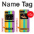 S3678 Vertical arc-en-ciel coloré Etui Coque Housse pour Motorola Moto Razr 2022