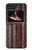 S3804 Graphique de drapeau de ligne rouge en métal de pompier Etui Coque Housse pour Motorola Moto Razr 2022