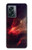 S3897 Espace nébuleuse rouge Etui Coque Housse pour OnePlus Nord N300