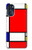 S0157 Composition Rouge Bleu Jaune Etui Coque Housse pour Motorola Moto G 5G (2023)