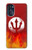 S2803 Feu Rouge Diable Lance Symbole Etui Coque Housse pour Motorola Moto G 5G (2023)