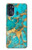 S2906 Aqua Turquoise Pierre Etui Coque Housse pour Motorola Moto G 5G (2023)