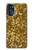 S3388 Imprimer or Glitter Graphic Etui Coque Housse pour Motorola Moto G 5G (2023)