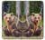 S3558 Famille d'ours Etui Coque Housse pour Motorola Moto G 5G (2023)