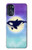 S3807 Killer Whale Orca Lune Pastel Fantaisie Etui Coque Housse pour Motorola Moto G 5G (2023)