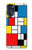 S3814 Composition de dessin au trait Piet Mondrian Etui Coque Housse pour Motorola Moto G 5G (2023)