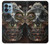 S1685 Crâne Steampunk Etui Coque Housse pour Motorola Edge+ (2023), X40, X40 Pro, Edge 40 Pro