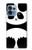 S2085 Panda minimaliste Etui Coque Housse pour Motorola Edge+ (2023), X40, X40 Pro, Edge 40 Pro